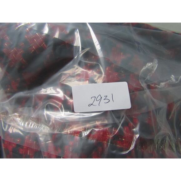 Lane Bryant Red Black Glitter Houndstooth Blazer Jacket Women’s 20 3/4 Sleeve - Picture 8 of 9